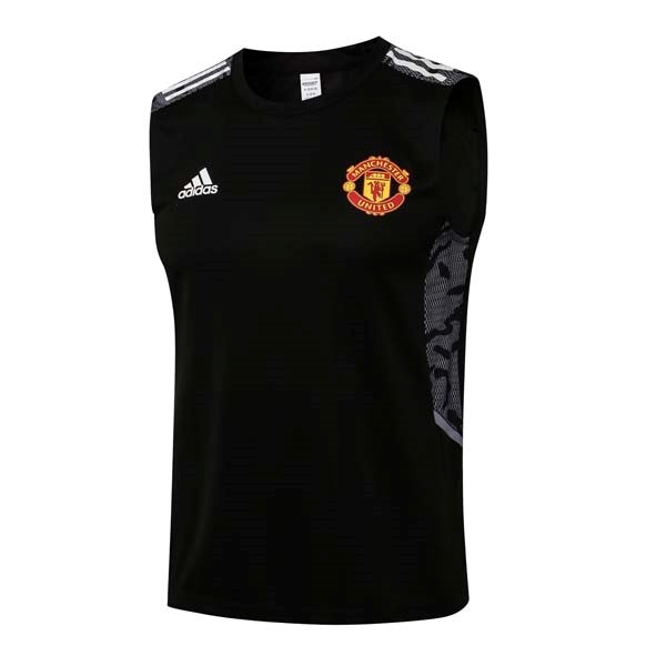 Camiseta Manchester United Sin Mangas 2022 Negro